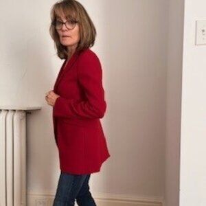 Theory Red Elegant Women's Blazer